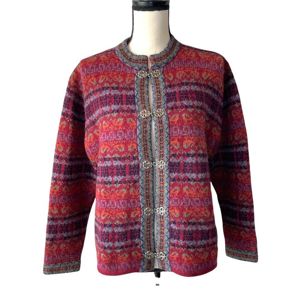 Newton Trading Co 100% Wool Nordic Design Sweater Size S